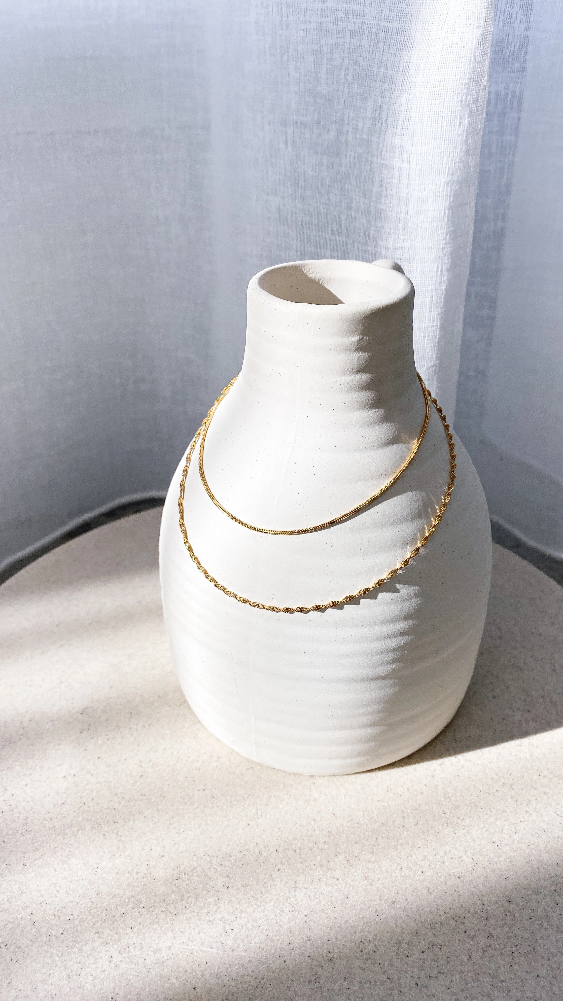 Sarah Twist Necklace Set - Gold