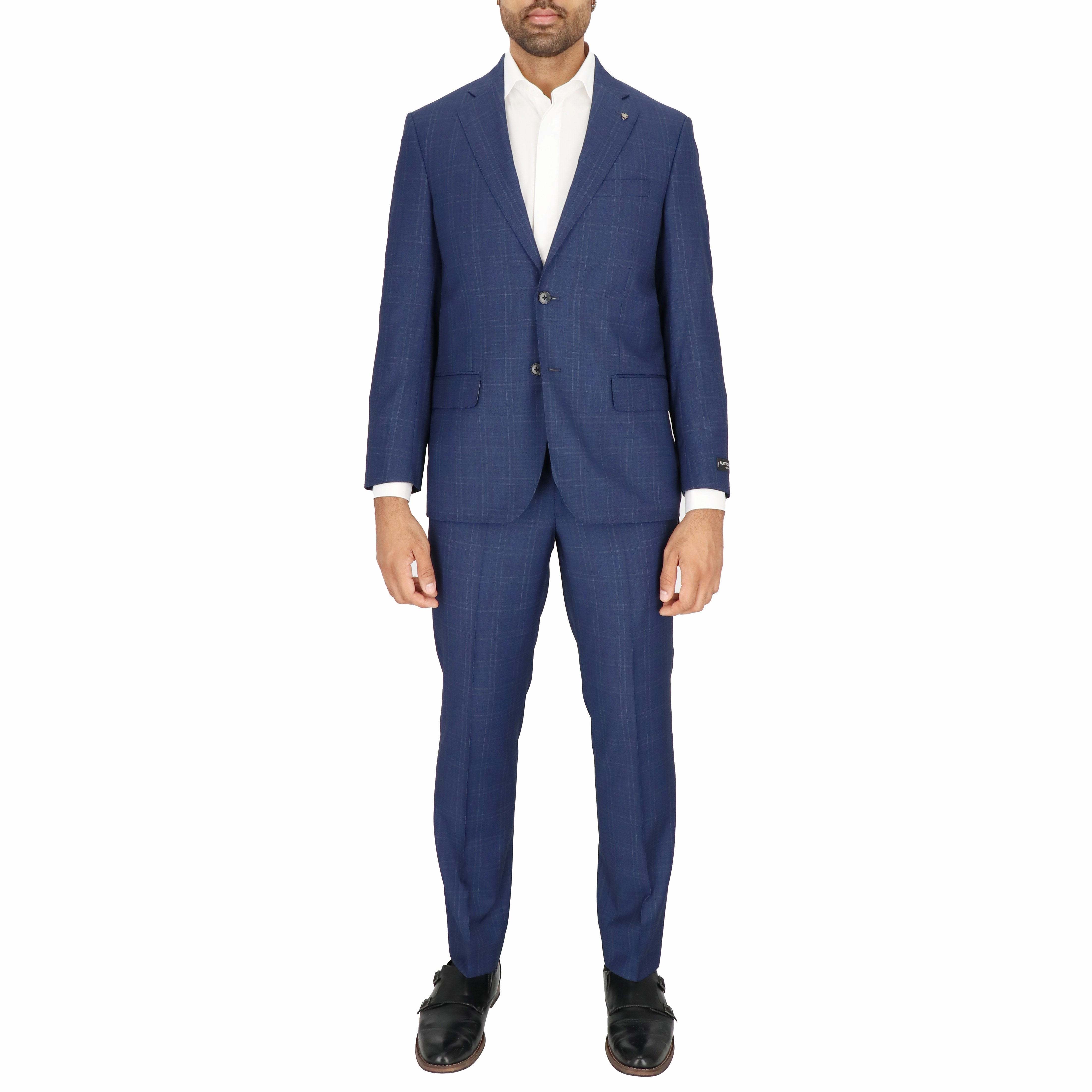 Scotch & Soda Mens Blue Suit
