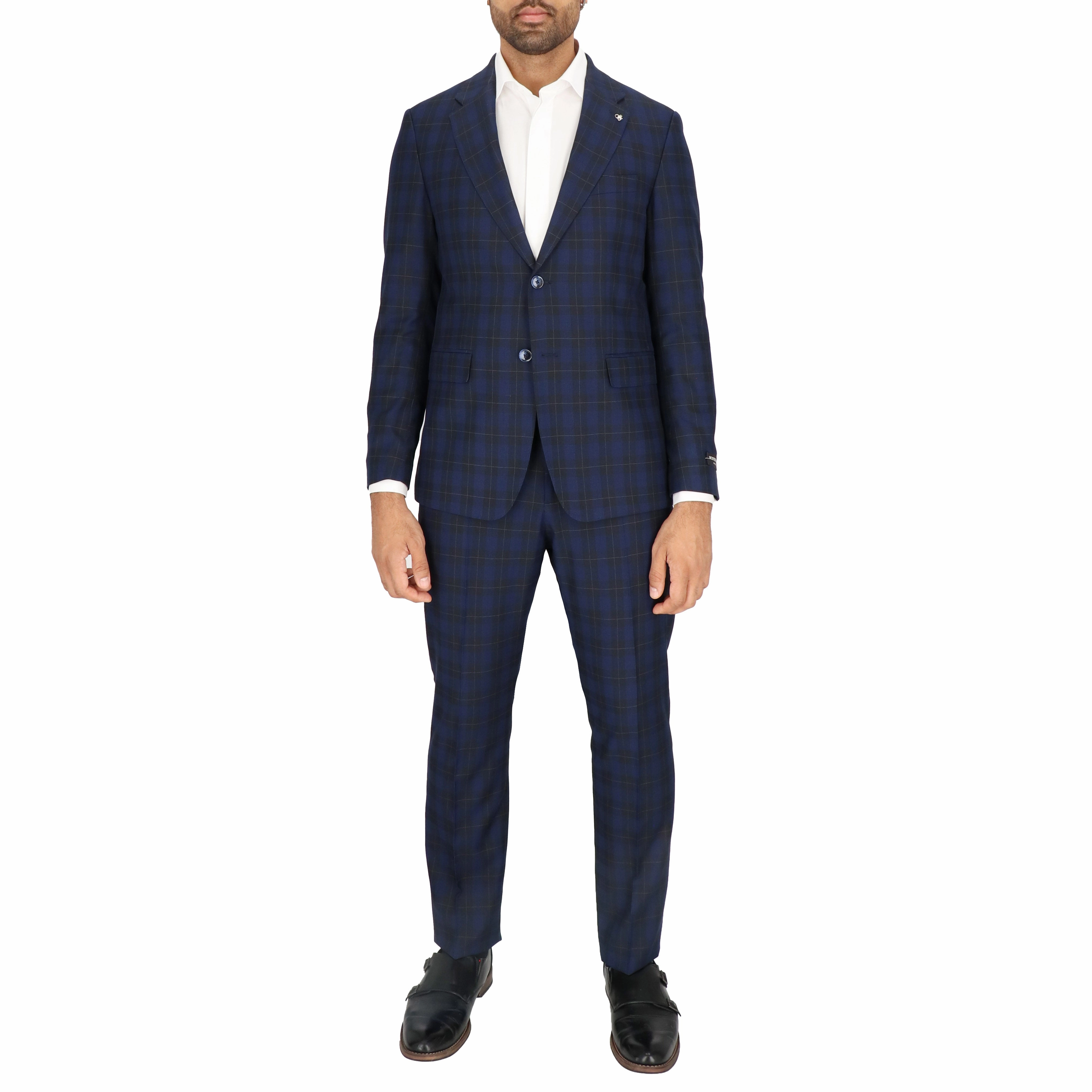 Scotch & Soda Mens Navy Suit