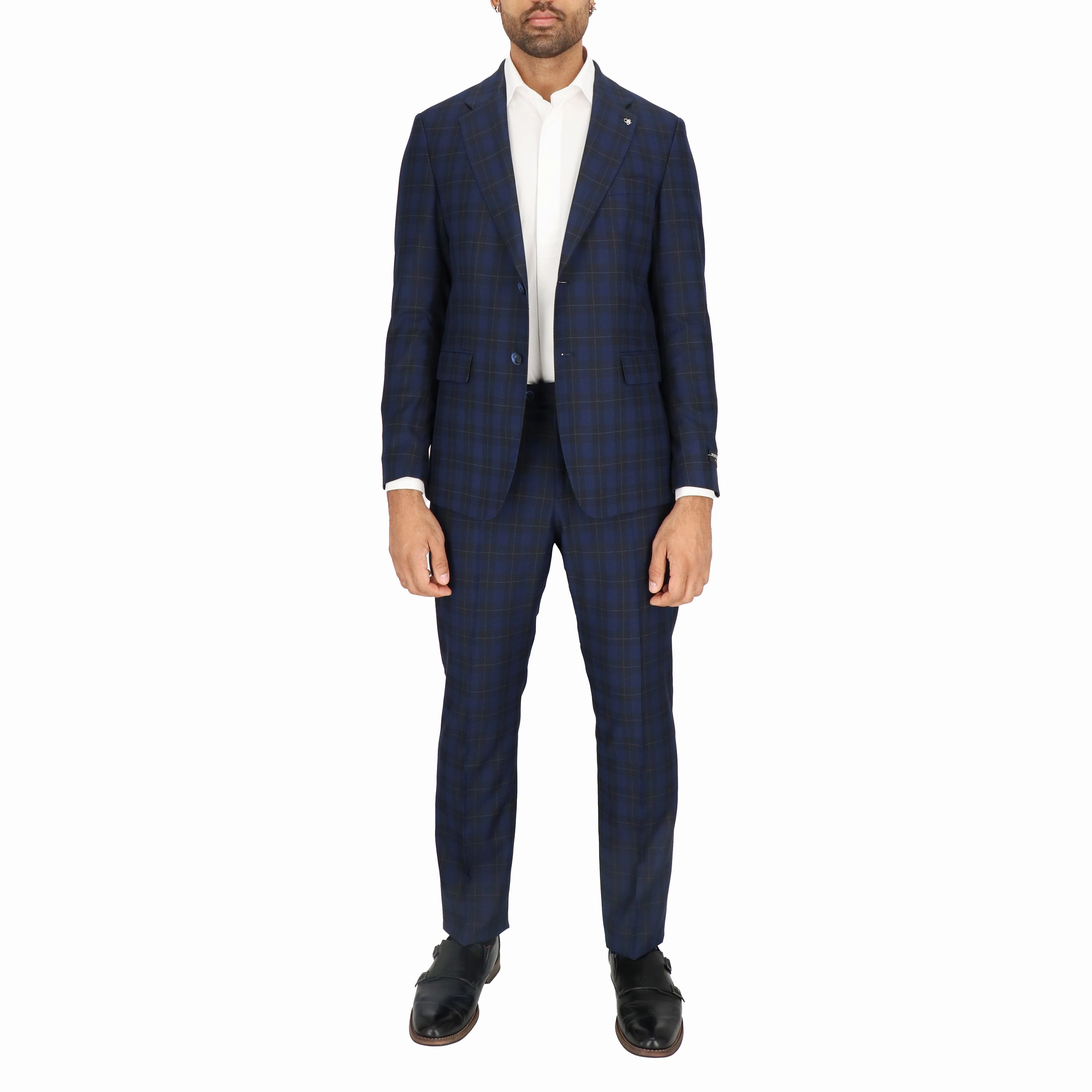 Scotch & Soda Mens Navy Suit