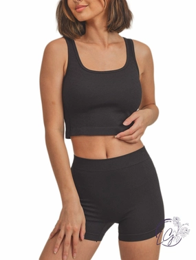 Seamless Cropped Tank Top affordable athletic pants for men