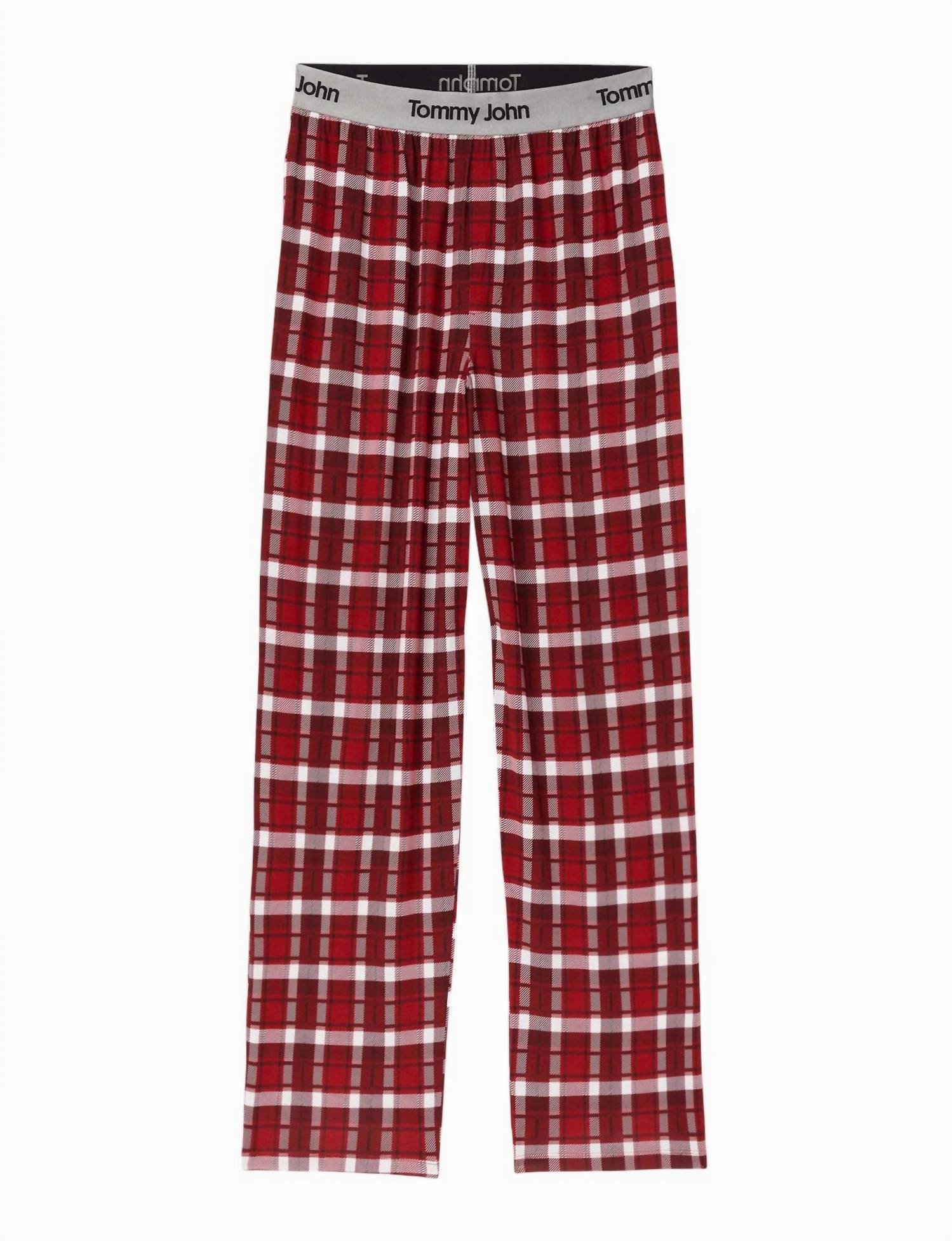 Second Skin Sleep Pant In Red Fireplace