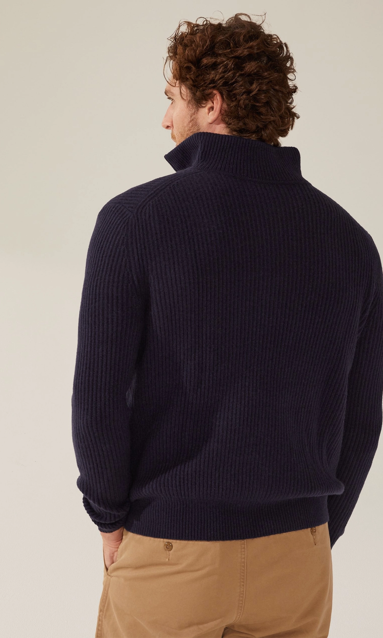 Shane Chunky Cashmere Quarter Zip Pullover