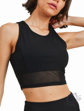 Sheer Elegance Crop Top affordable athletic pants for men