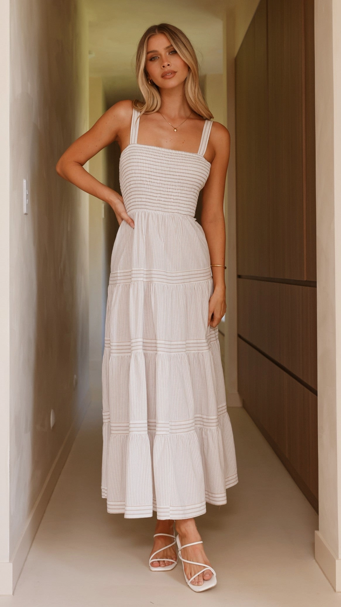 Shevaun Maxi Dress - Beige