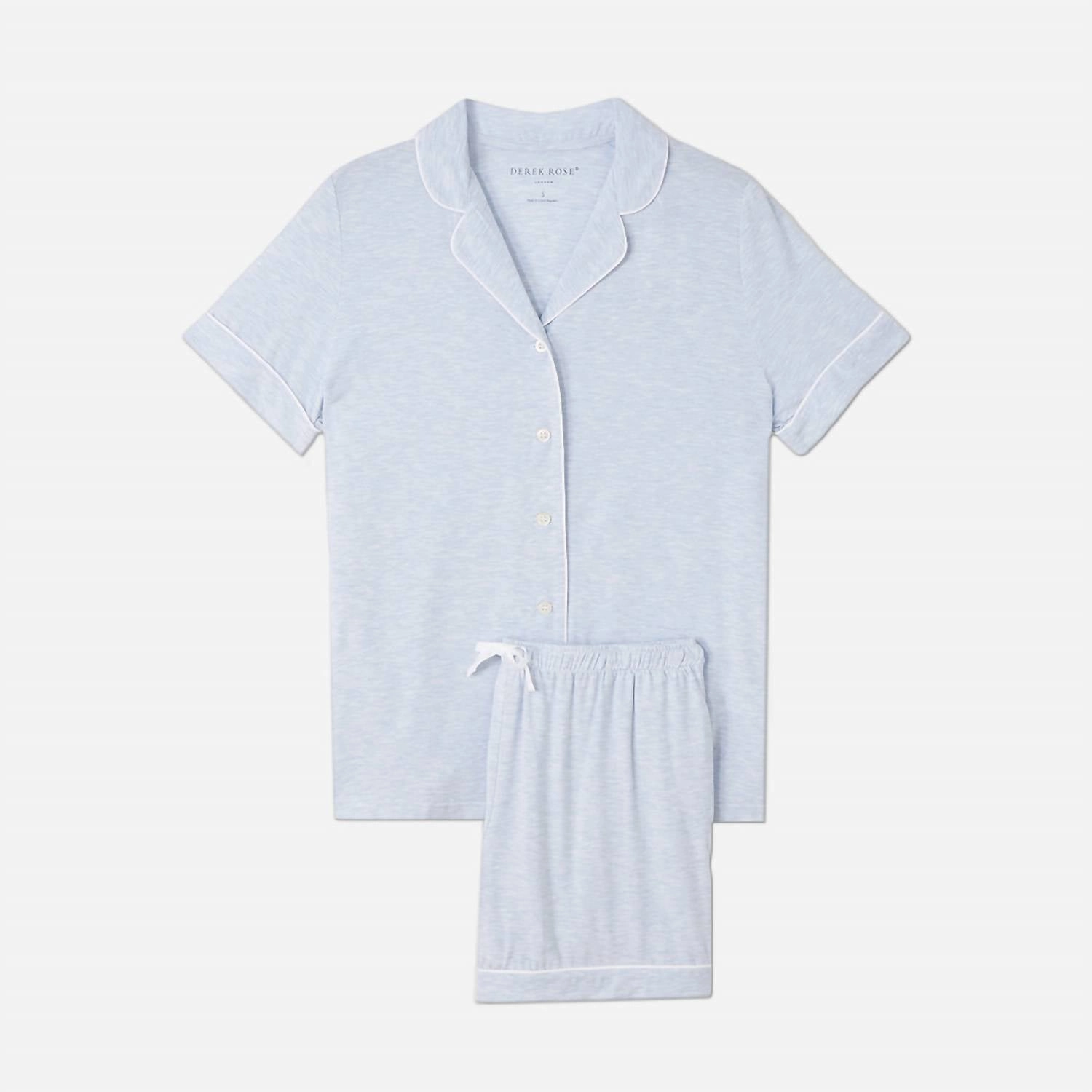 Shortie Pajama Set In Blue