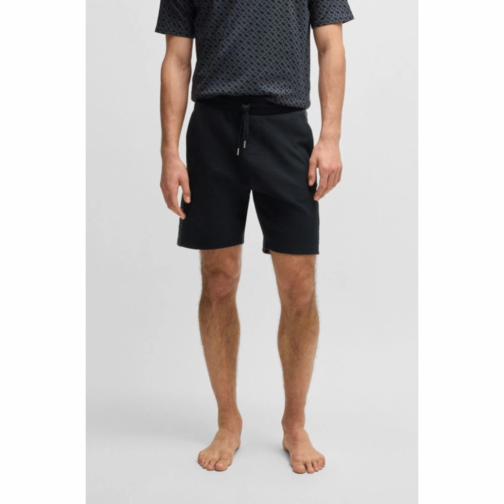 shorts with monogram-pattern panels