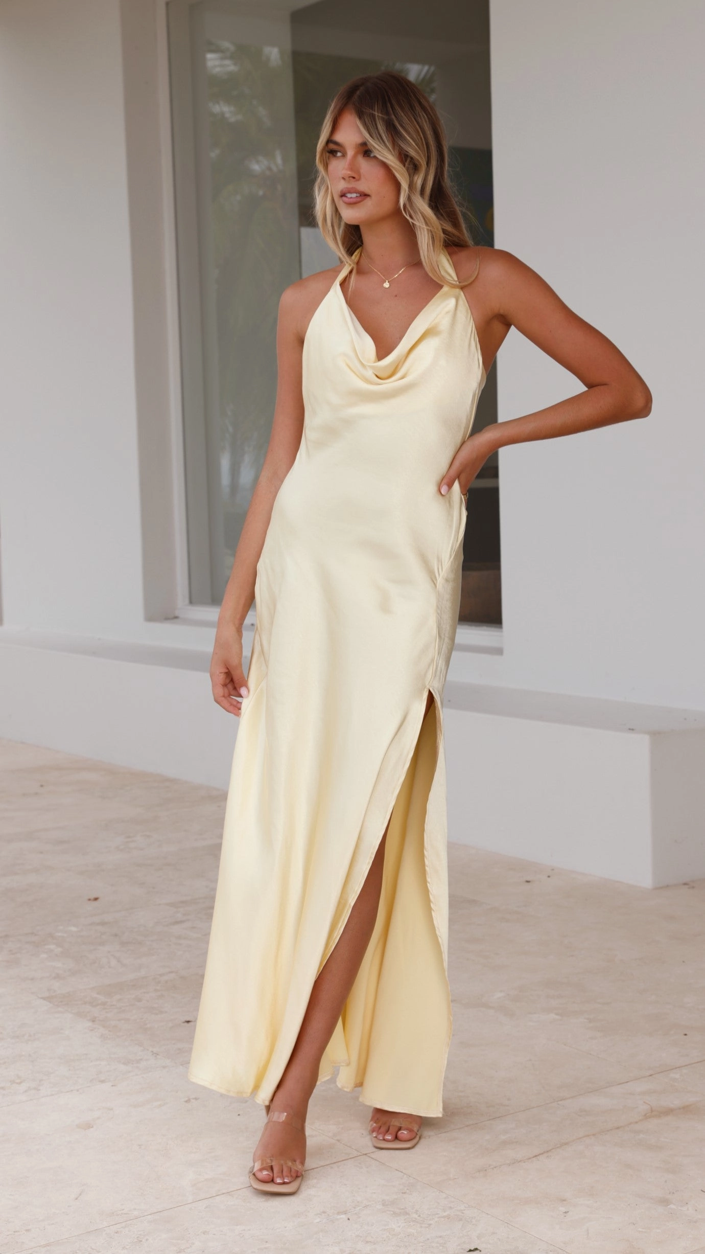 Sian Maxi Dress - Yellow