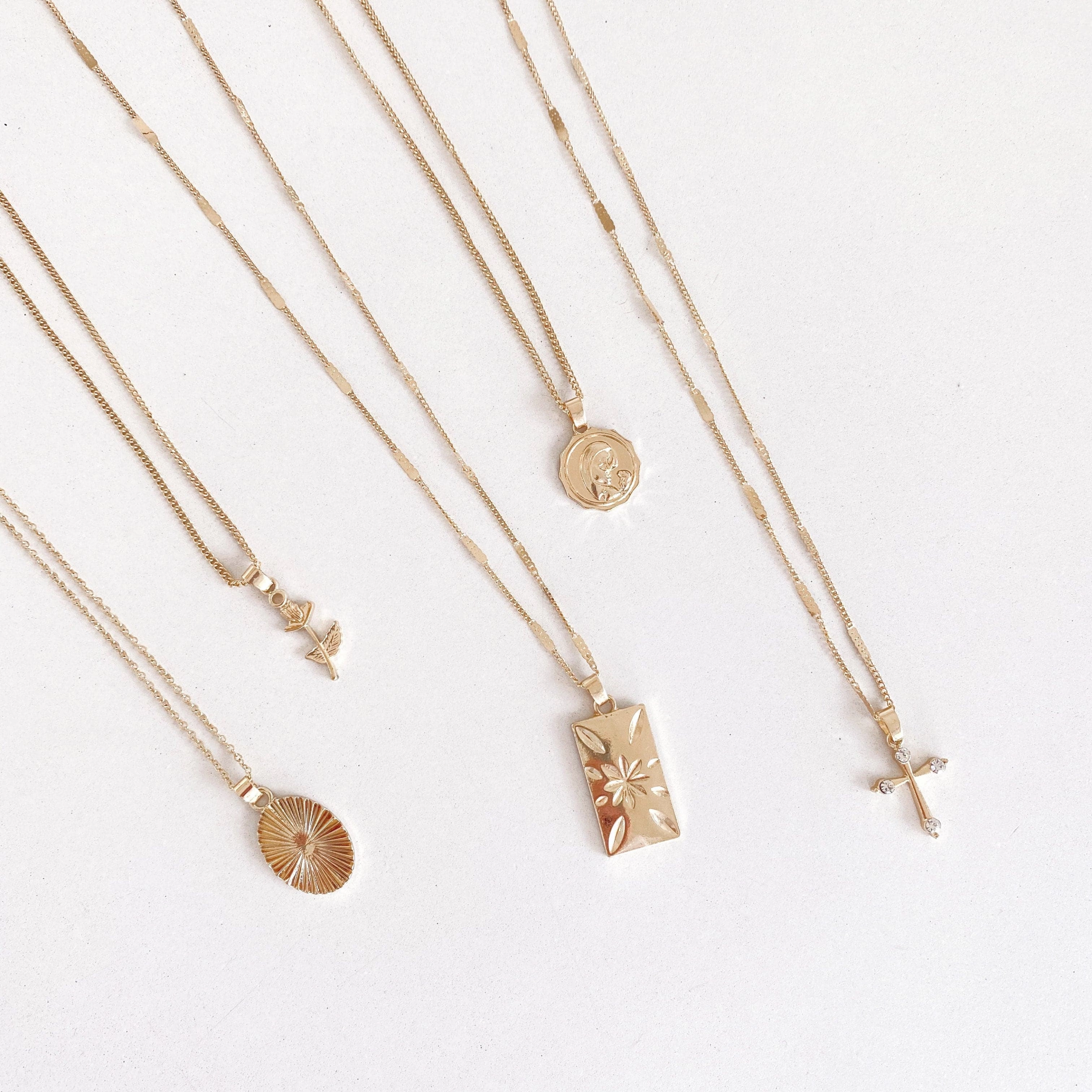Sierra Fine Necklace Set - Gold