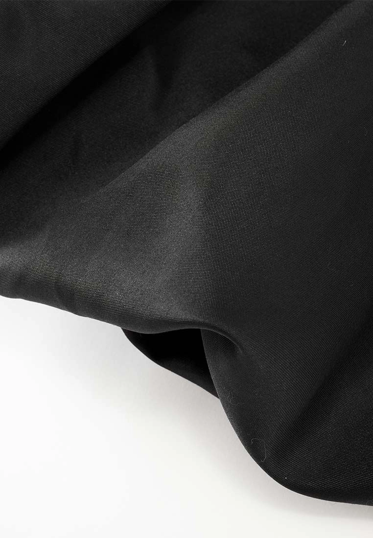 Silver And Black Bubble-hem Tweed Dress