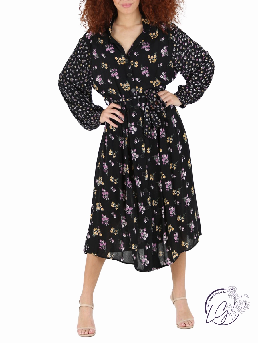 Simply Magical Belted Maxi Dress