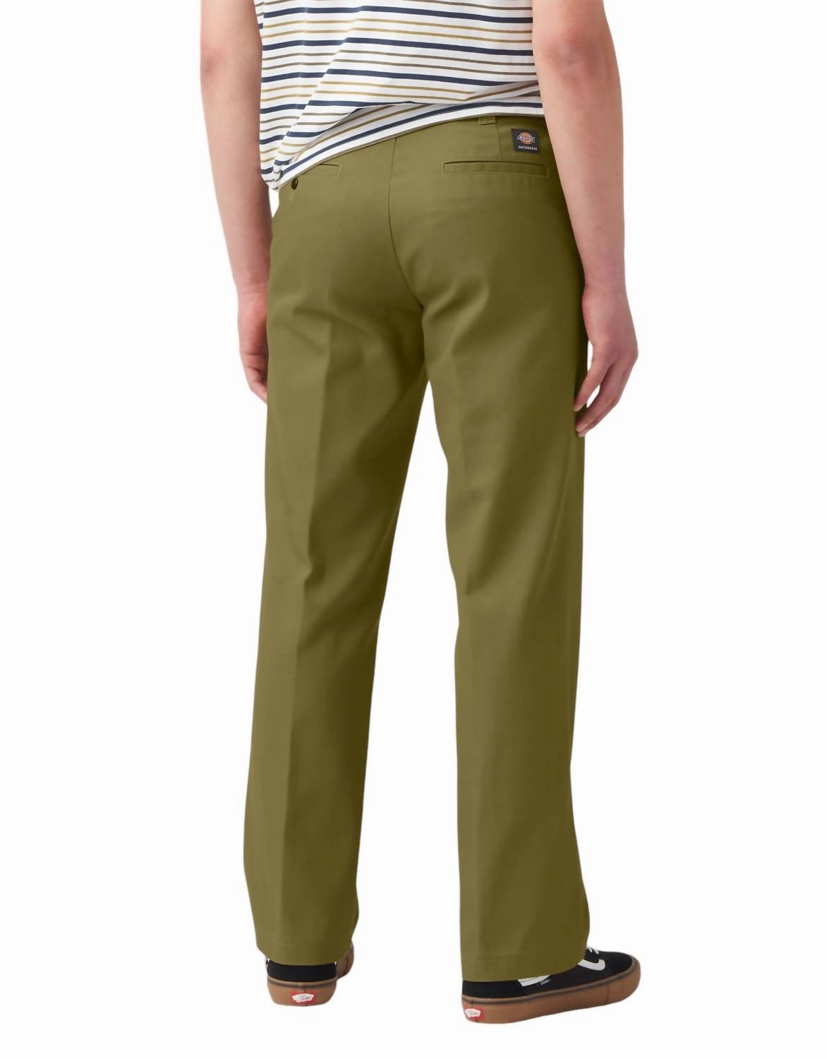 Skateboarding Regular Fit Twill Pants In Green Moss