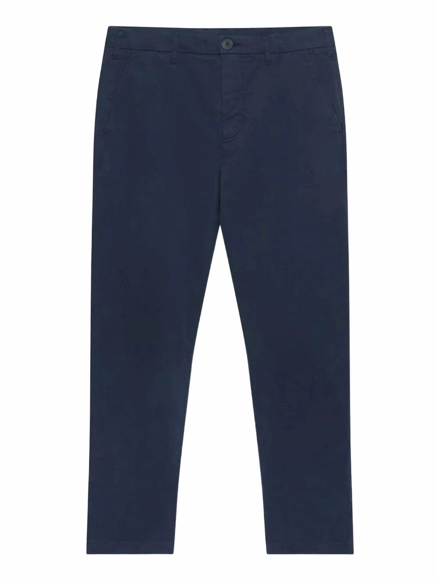 Skye Cotton Twill Trouser In Navy