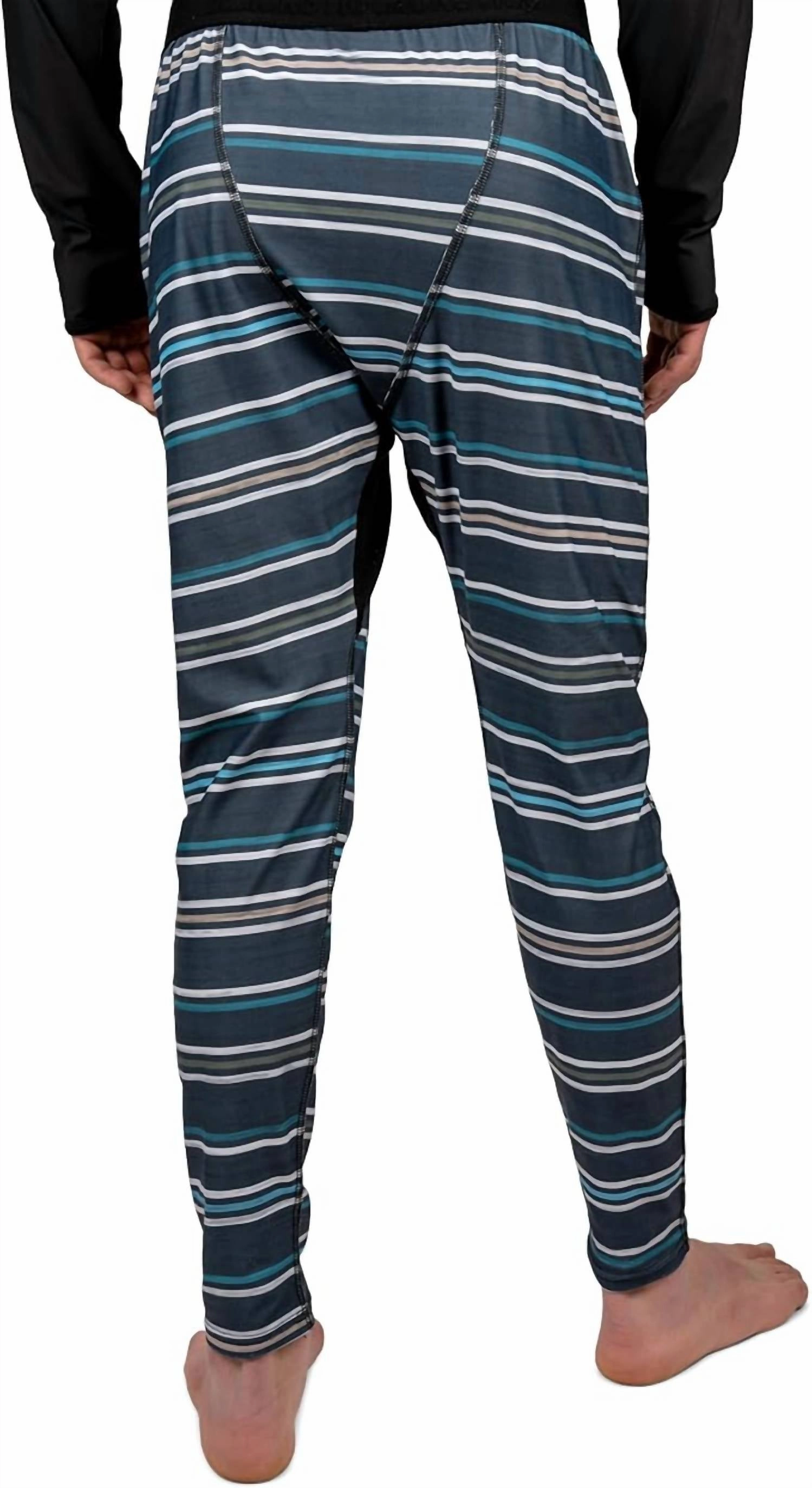Skyliner Pant Full Leg In Stripes Blue