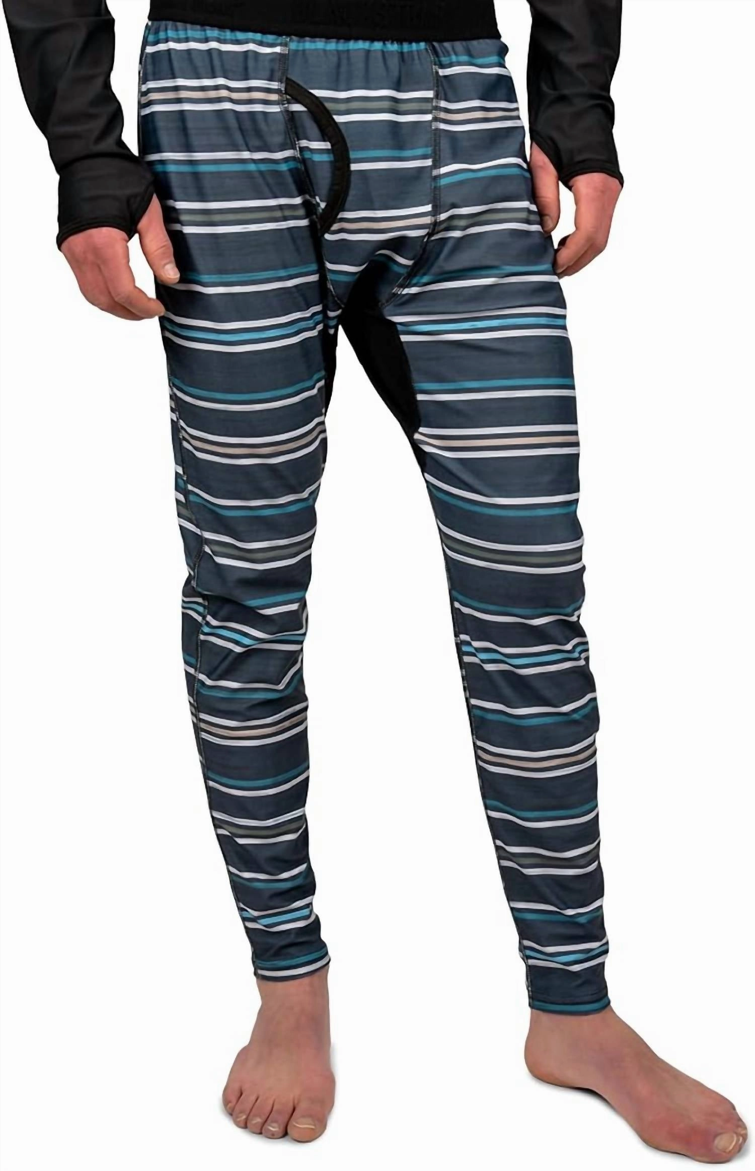 Skyliner Pant Full Leg In Stripes Blue