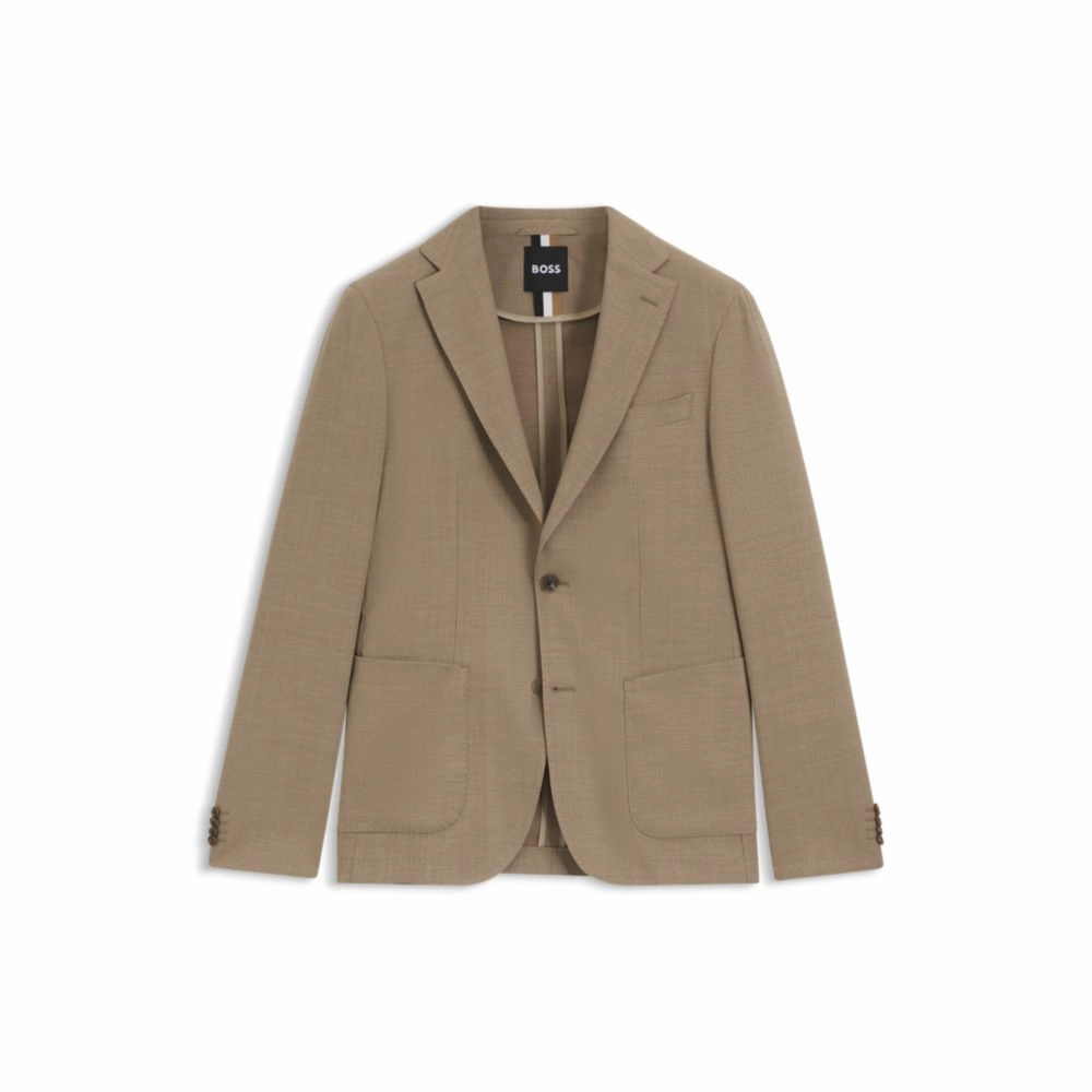 Slim-fit blazer in micro-patterned comfort-stretch cloth