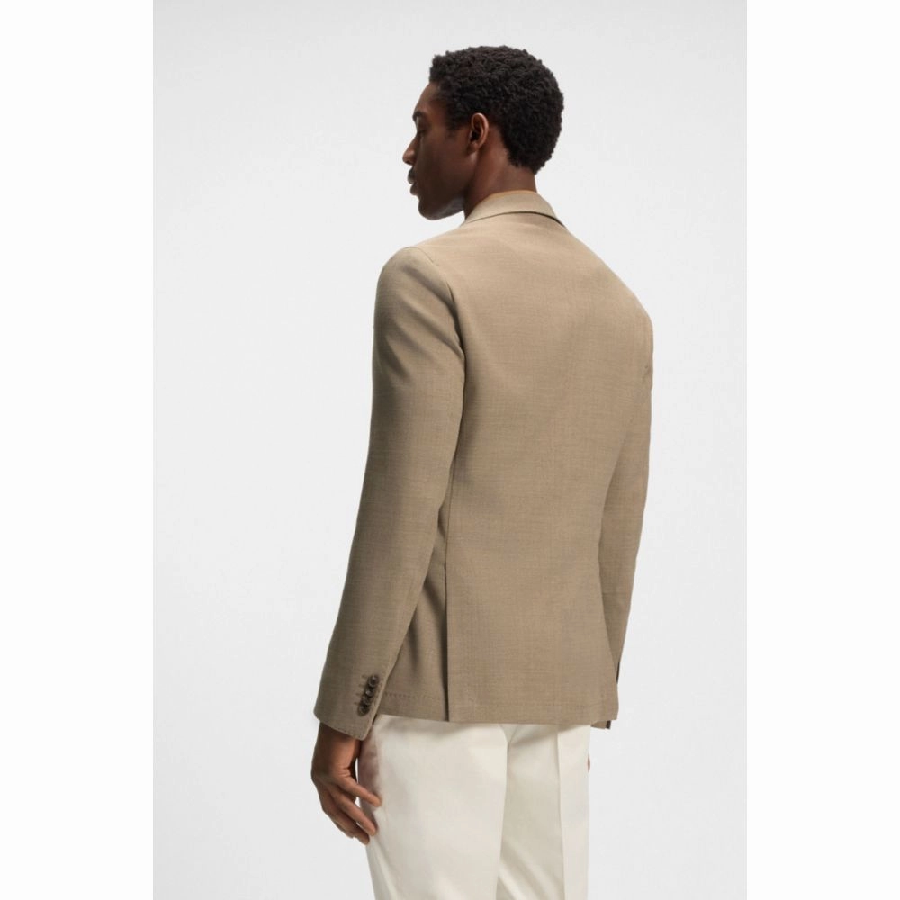 Slim-fit blazer in micro-patterned comfort-stretch cloth