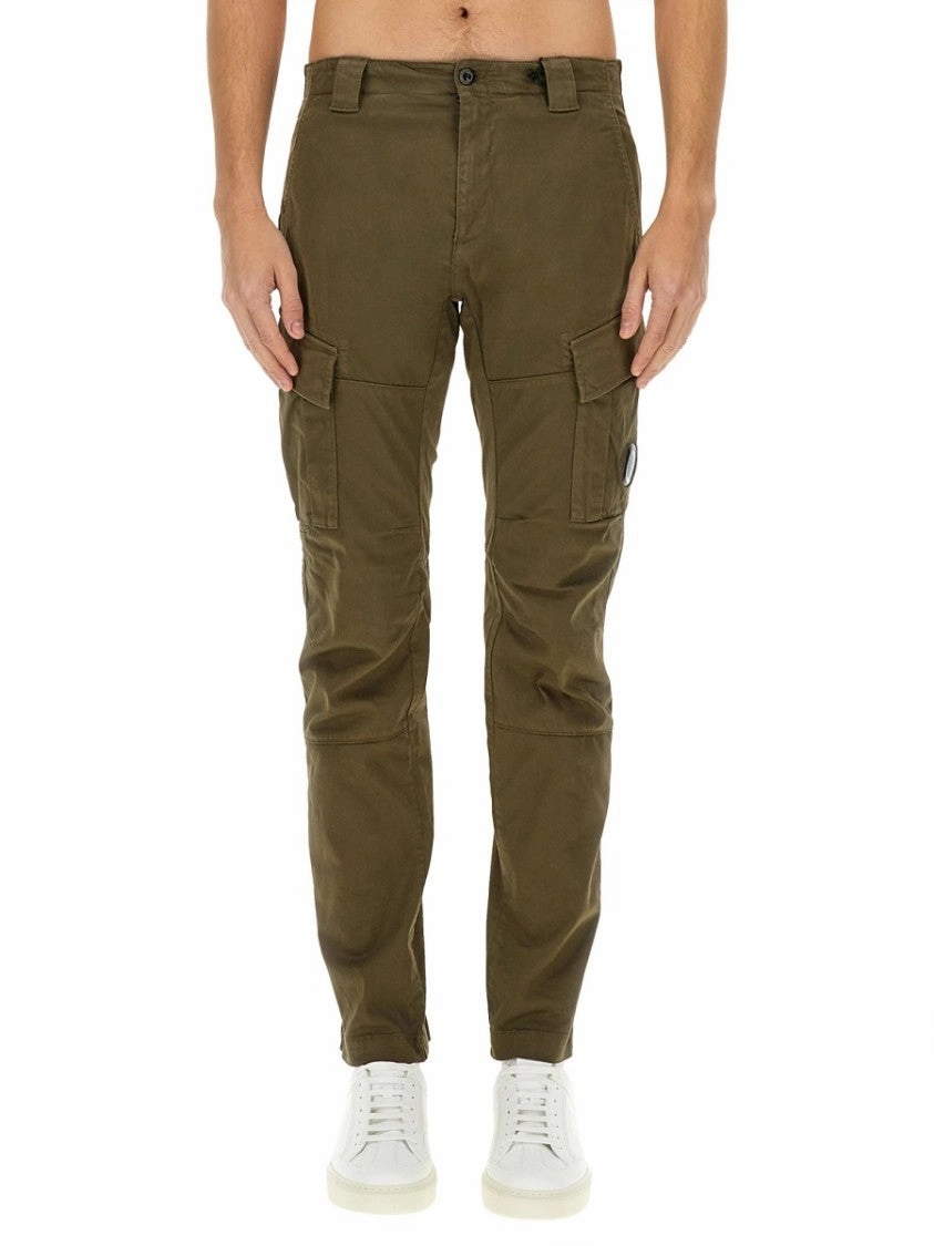 Slim-Fit Cargo Pants With Multi-Pocket Design