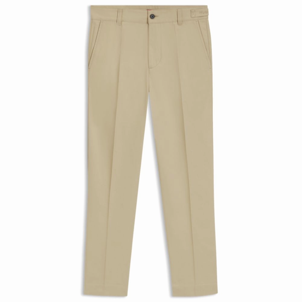 Slim-fit chinos in mercerized cotton twill