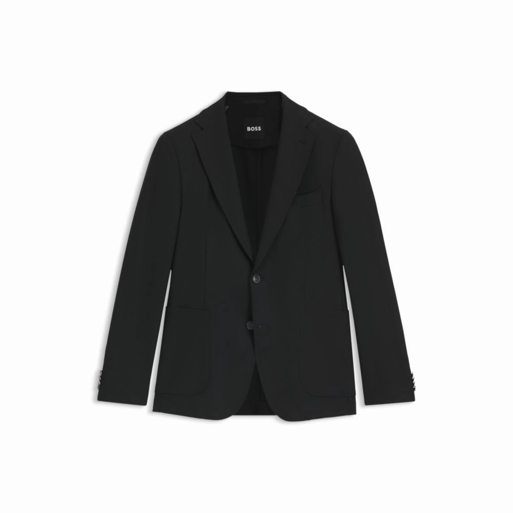 Slim-fit jacket in machine-washable stretch fabric