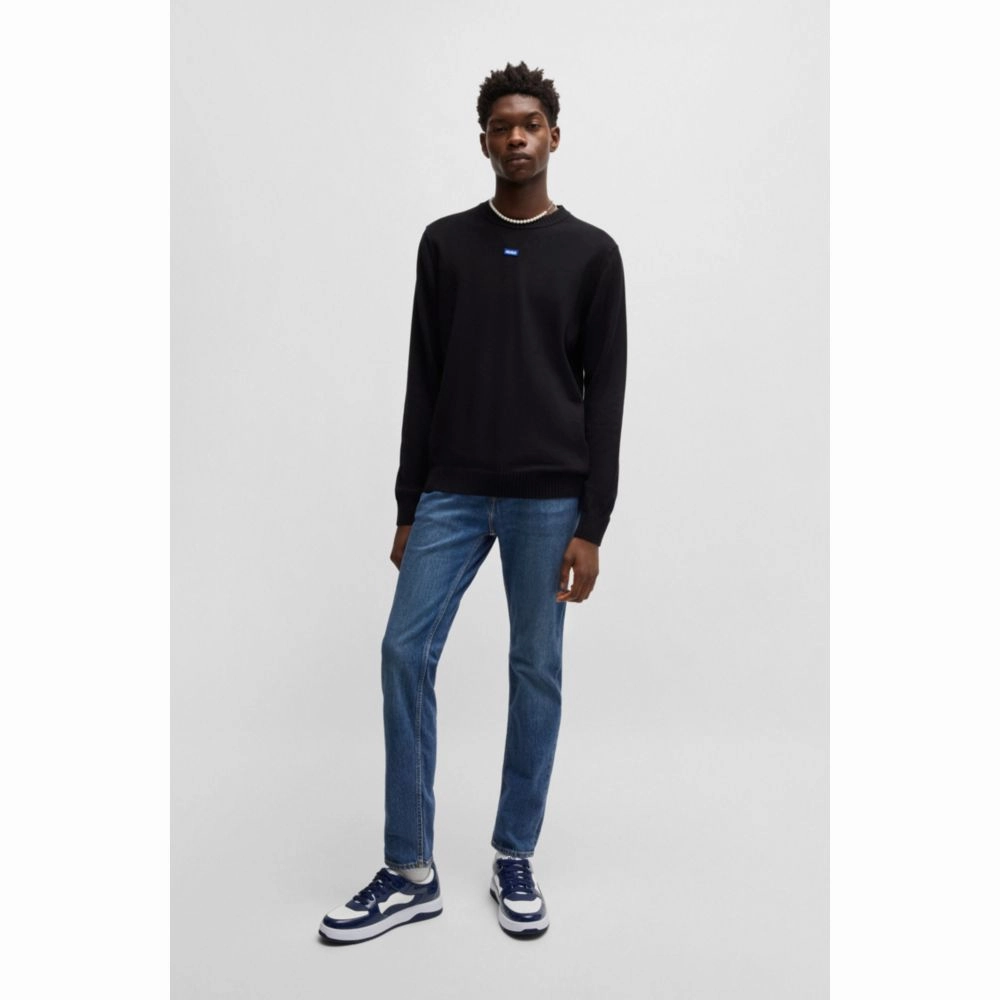 Slim-fit jeans in blue stretch denim