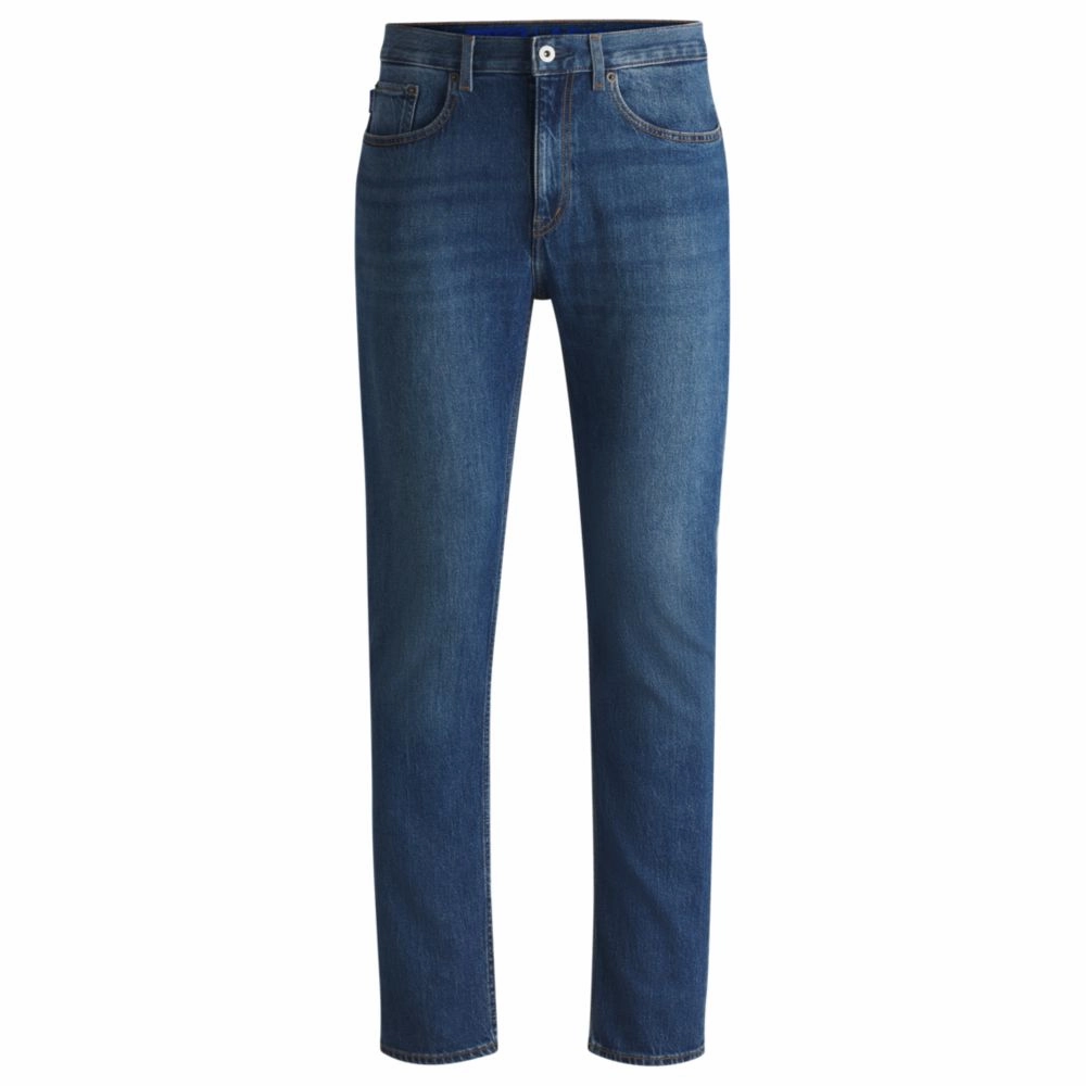 Slim-fit jeans in blue stretch denim