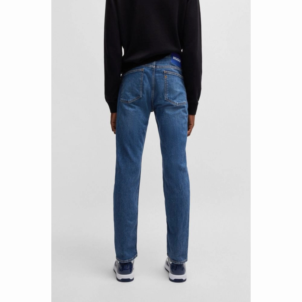 Slim-fit jeans in blue stretch denim