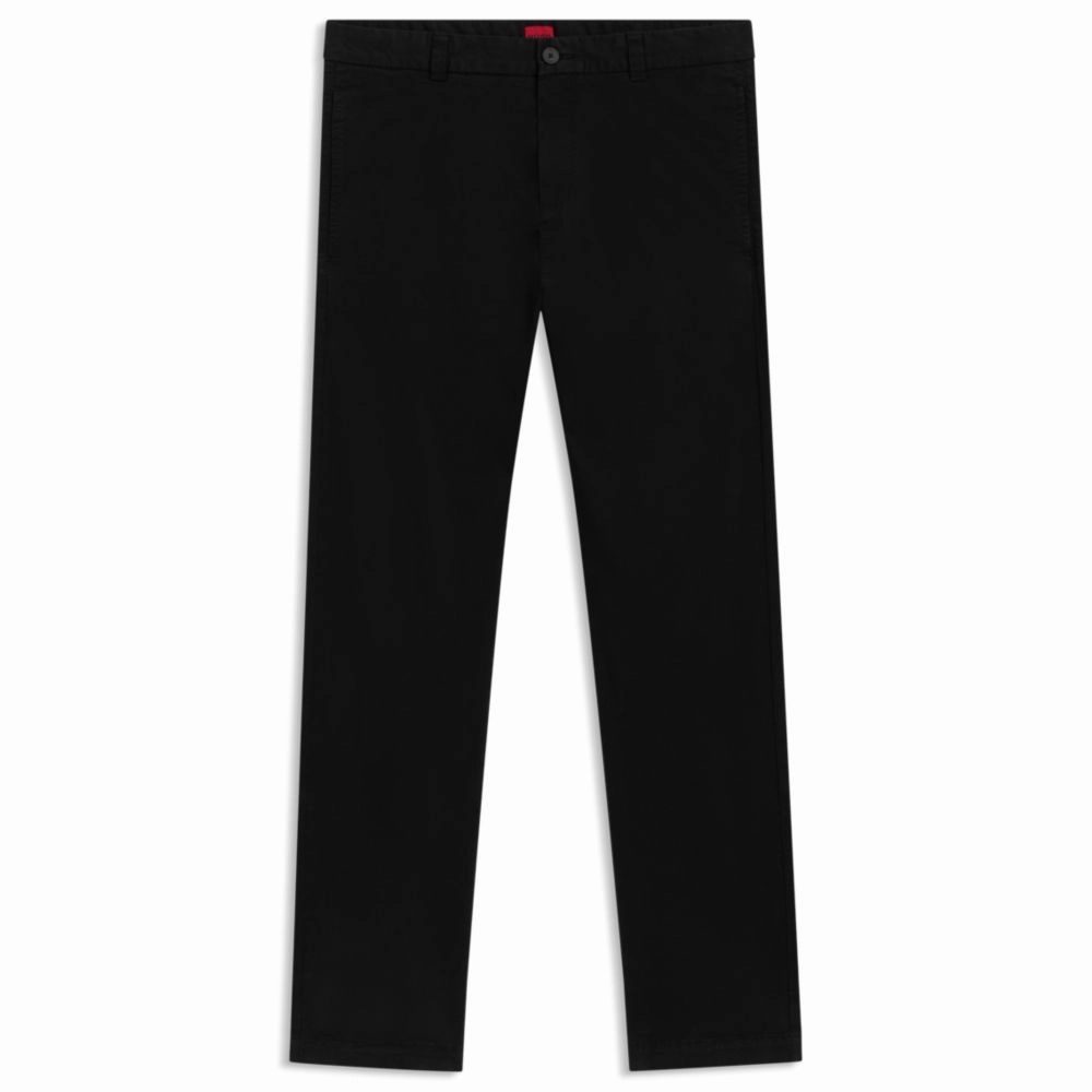 Slim-fit trousers in stretch-cotton gabardine