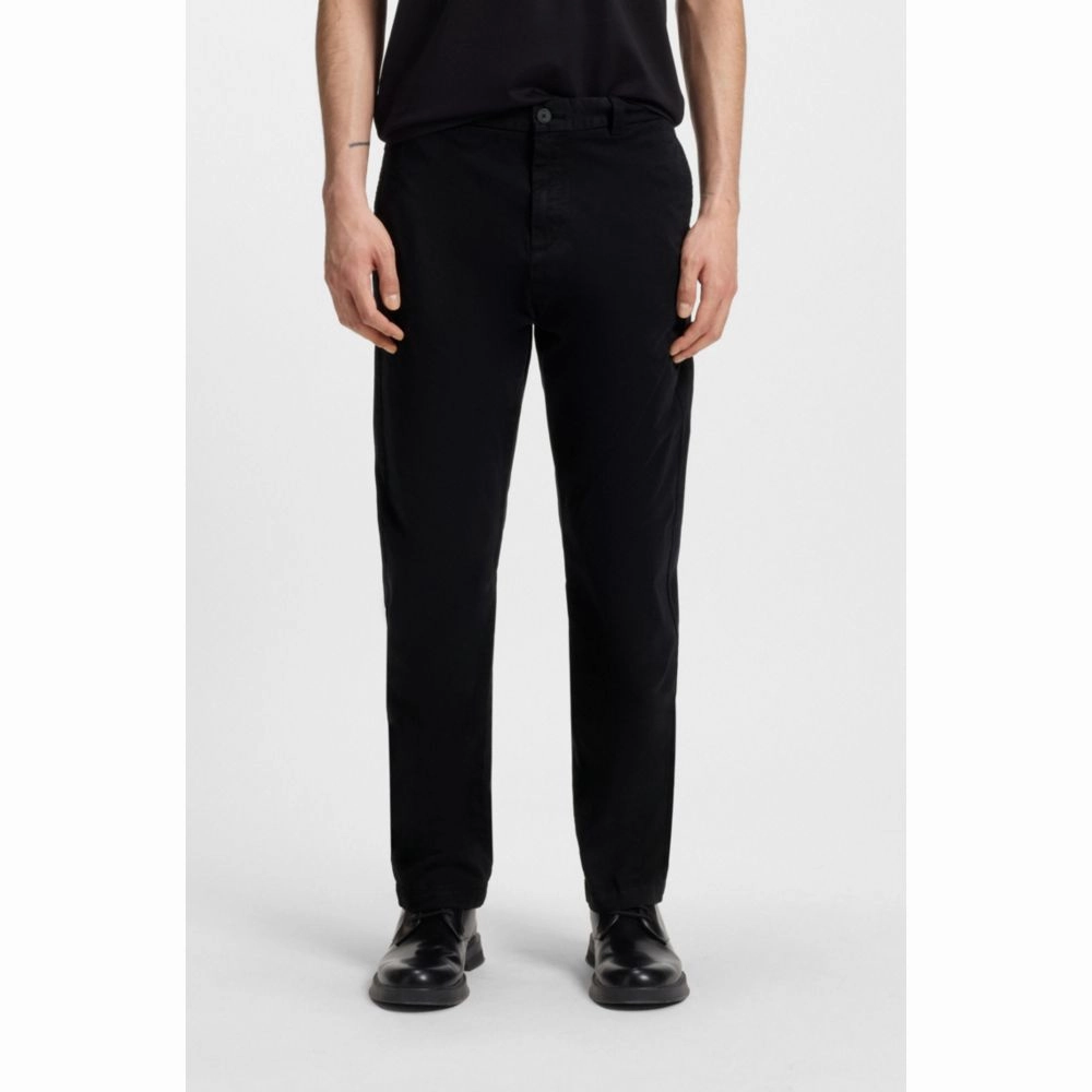 Slim-fit trousers in stretch-cotton gabardine