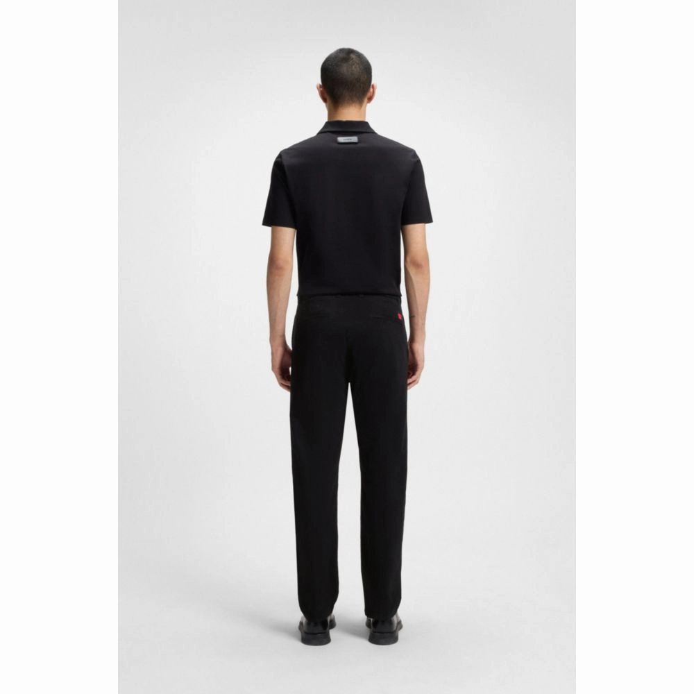 Slim-fit trousers in stretch-cotton gabardine