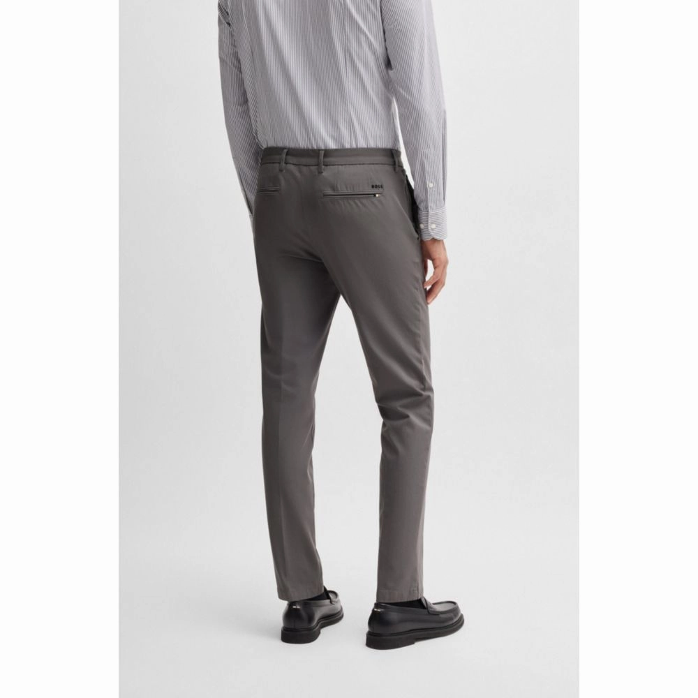 Slim-fit trousers in stretch cotton