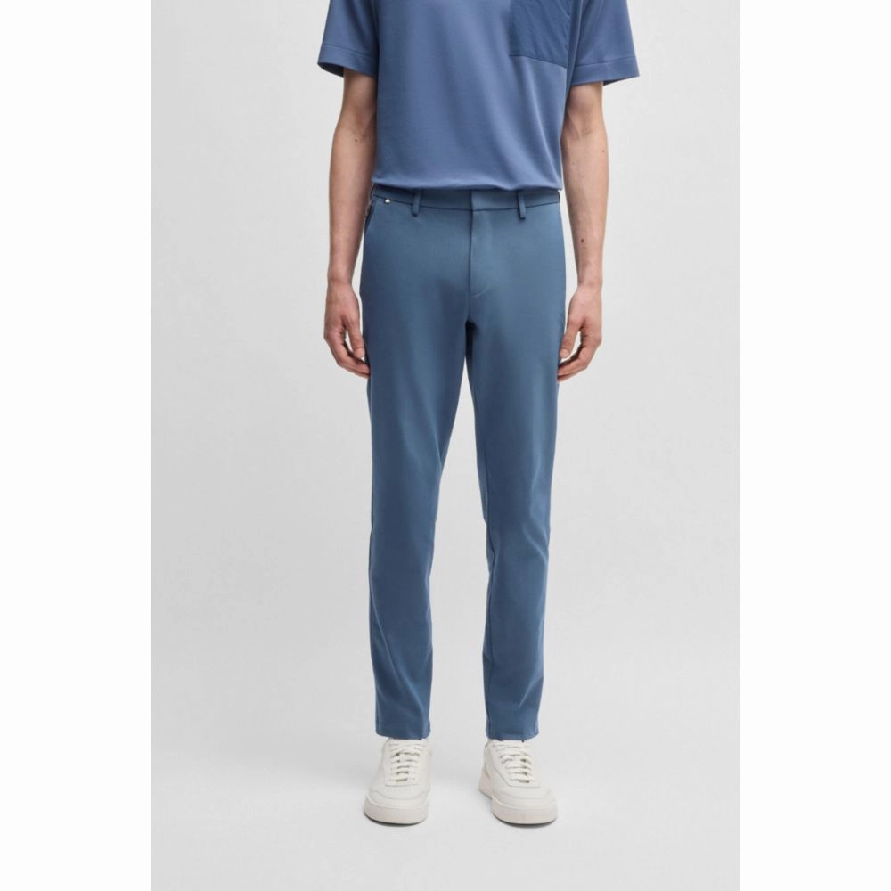 Slim-fit trousers in stretch cotton