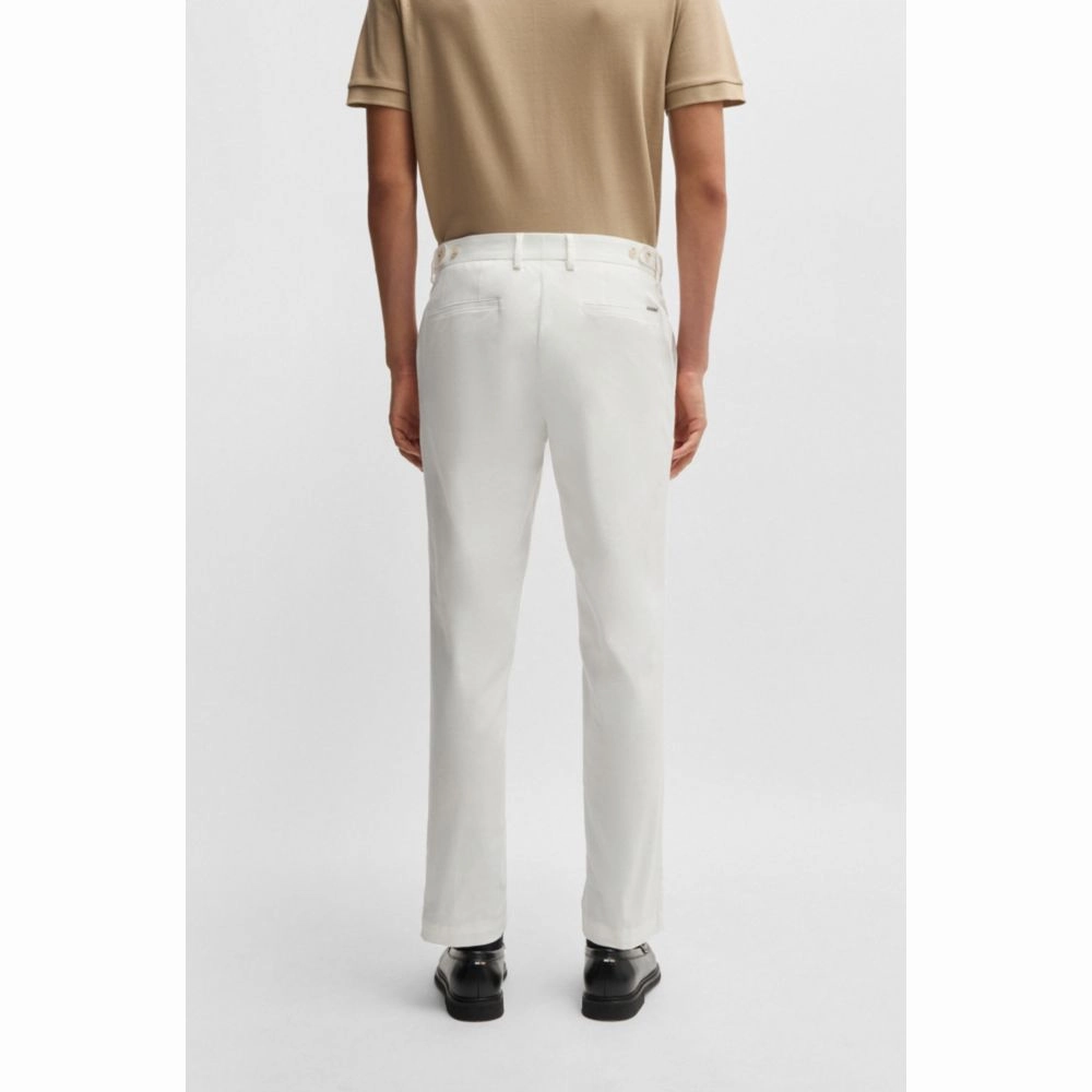 Slim-fit trousers in washable stretch cotton