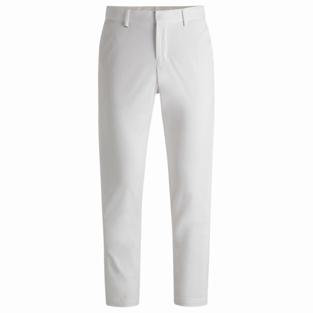 Slim-fit trousers in washable stretch cotton