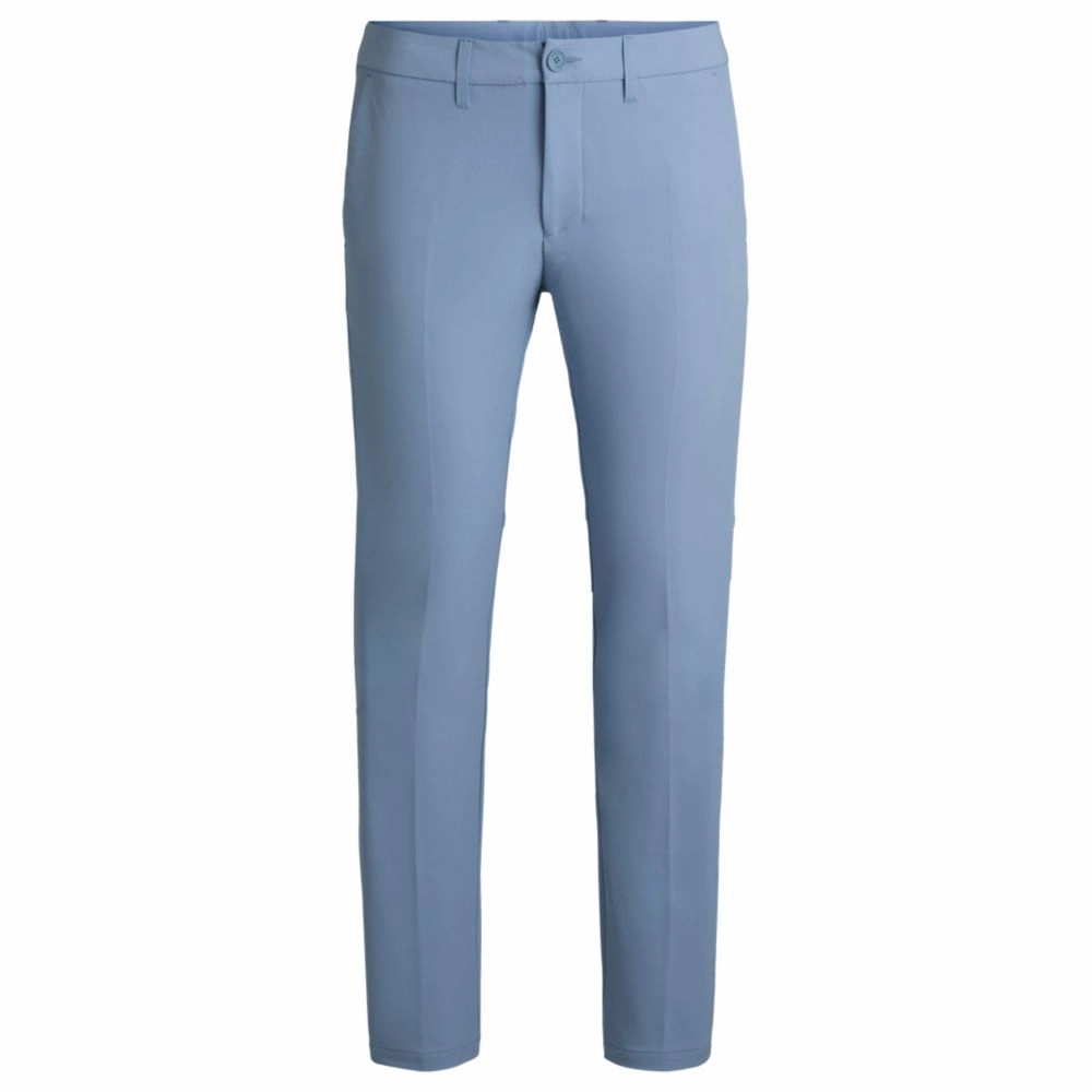 Slim-fit trousers in water-repellent stretch fabric