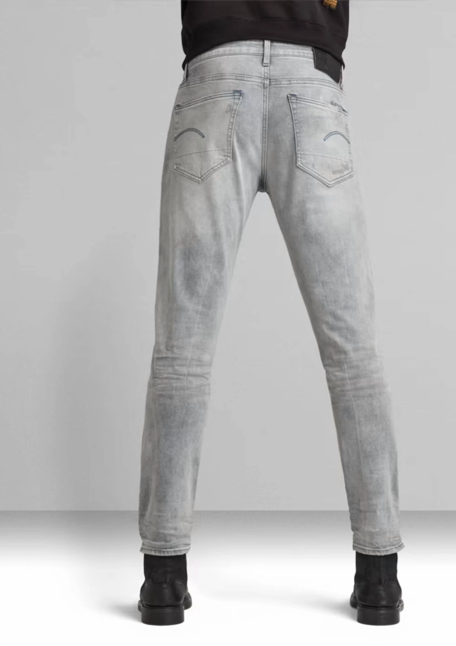 Slim Stretch Denim Jeans In Vintage Grey