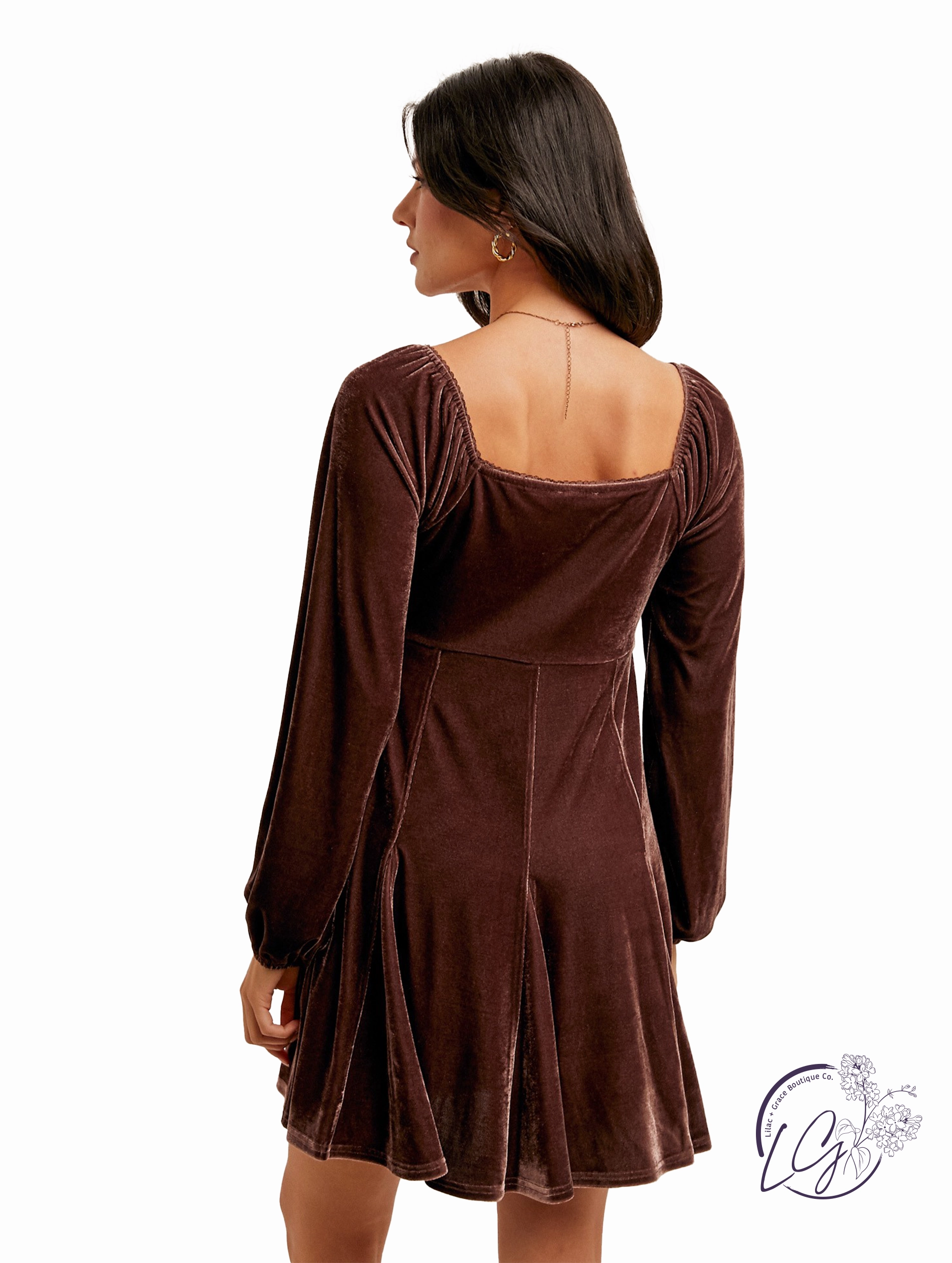 Smooth As Velvet Mini Dress