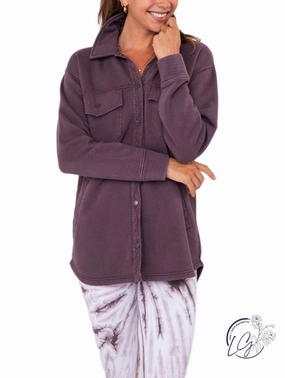 Snap-On Shacket with Pockets affordable athletic pants for men
