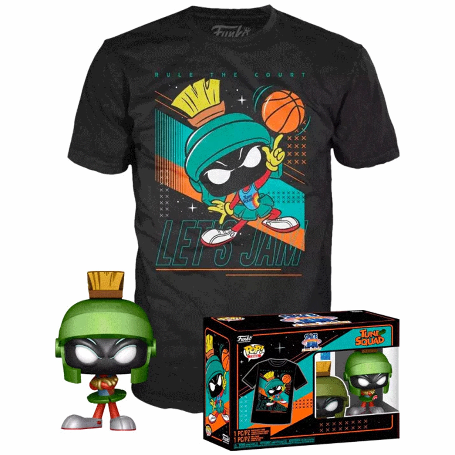 Space Jam 2 Marvin the Martian Pop! Vinyl and Tee Set