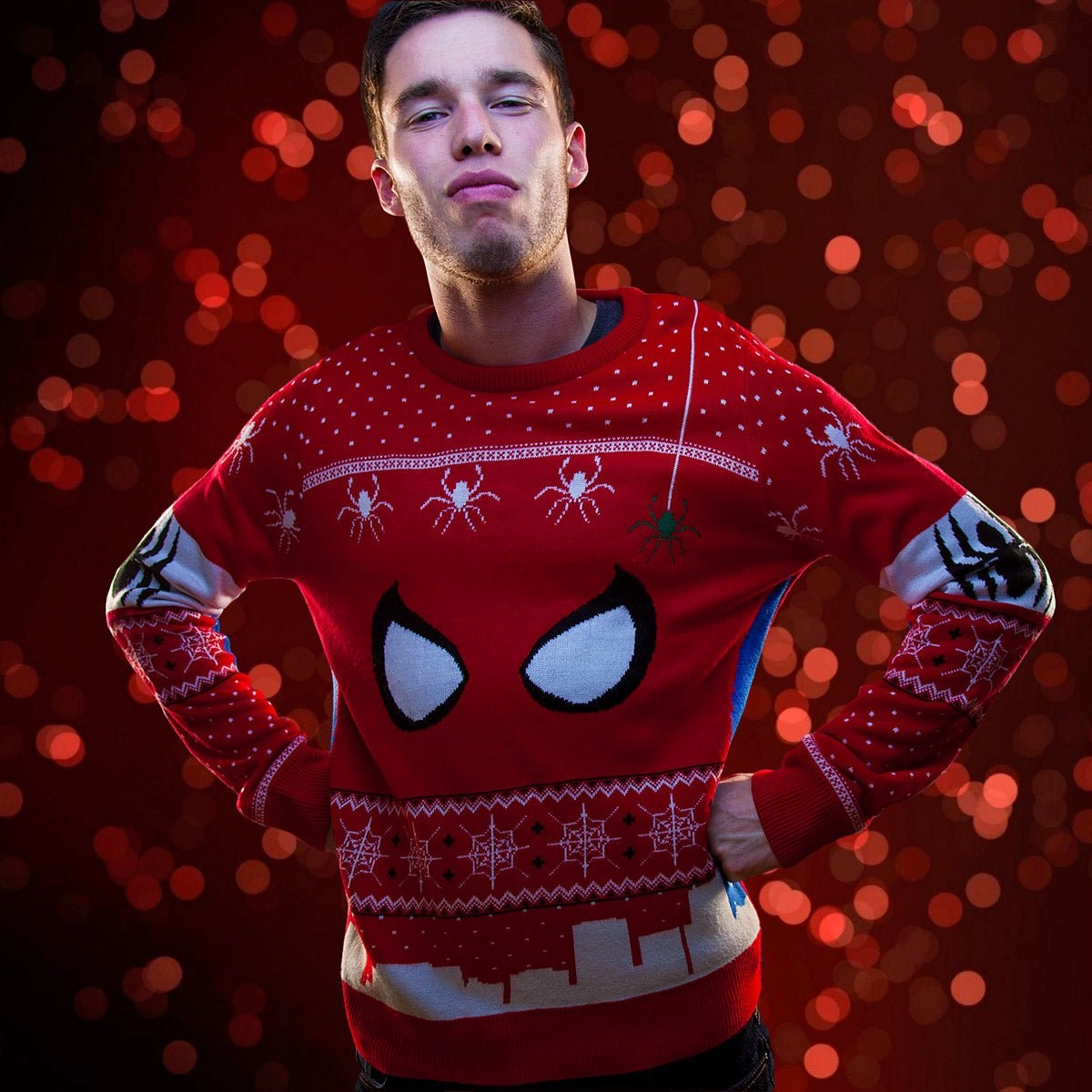 Spider-Man Knitted Christmas Jumper / Sweater