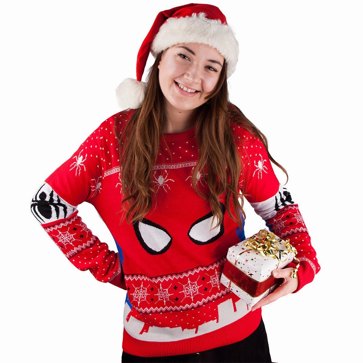 Spider-Man Knitted Christmas Jumper / Sweater