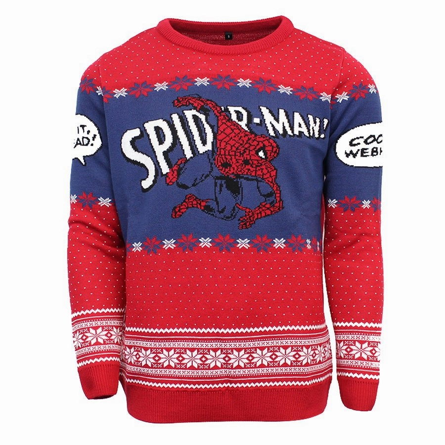 Spider-man Web Slinger Knitted Christmas Jumper / Sweater