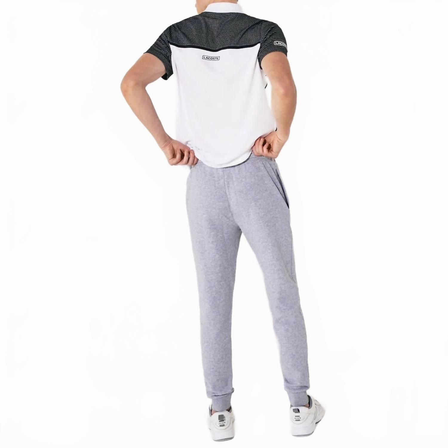 Sport Fleece Tennis Sweatpants In Grey