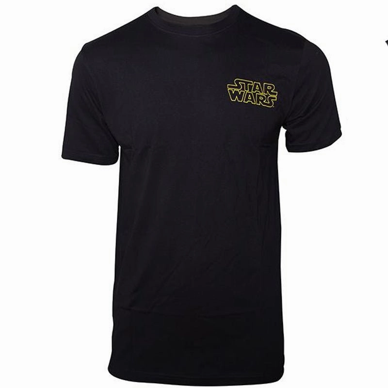 Star Wars Black Logo T-Shirt with Character List