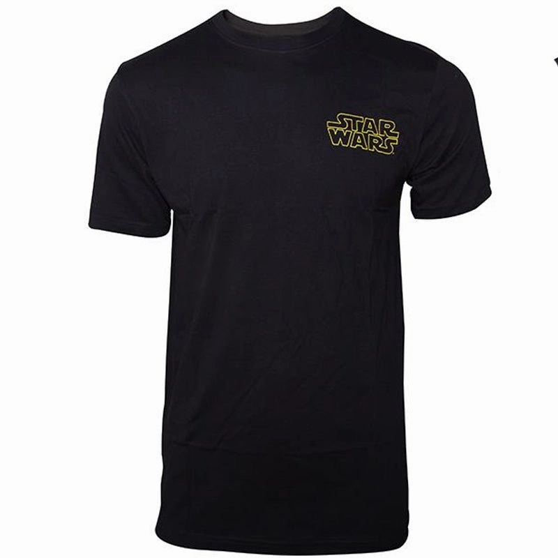 Star Wars Black Logo T-Shirt with Character List