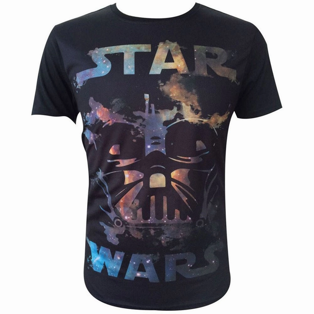 Star Wars Darth Vader Galaxy Cut Out T-Shirt
