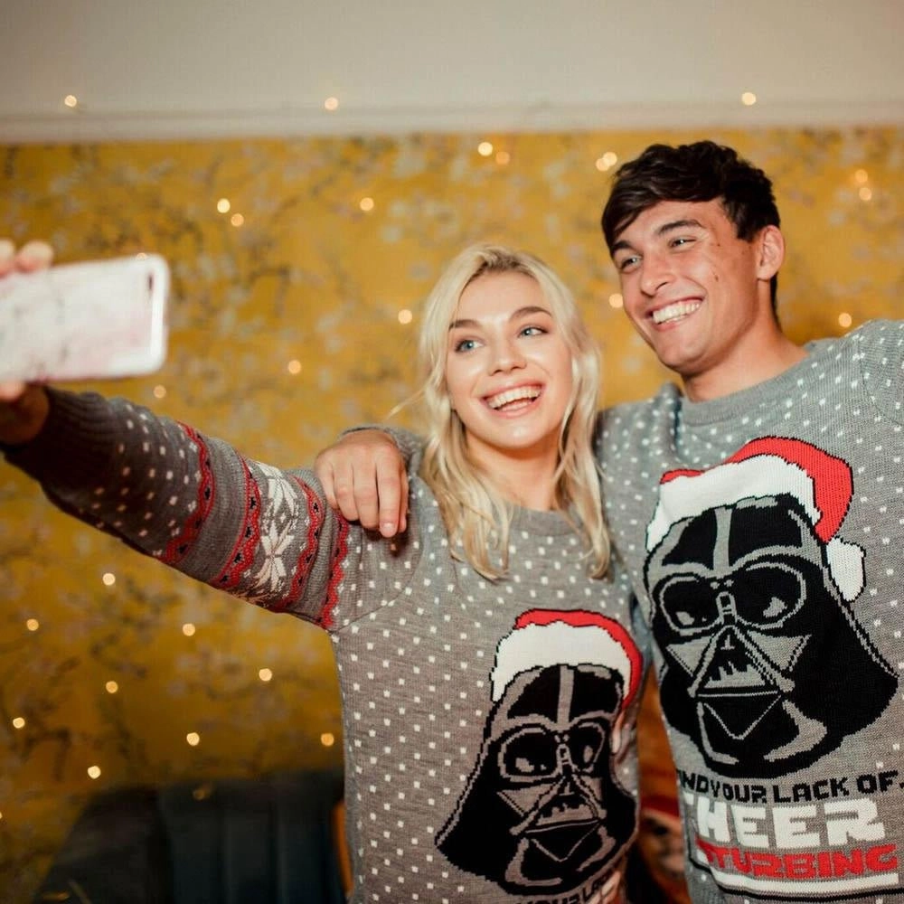 Star Wars Darth Vader Knitted Christmas Jumper / Sweater