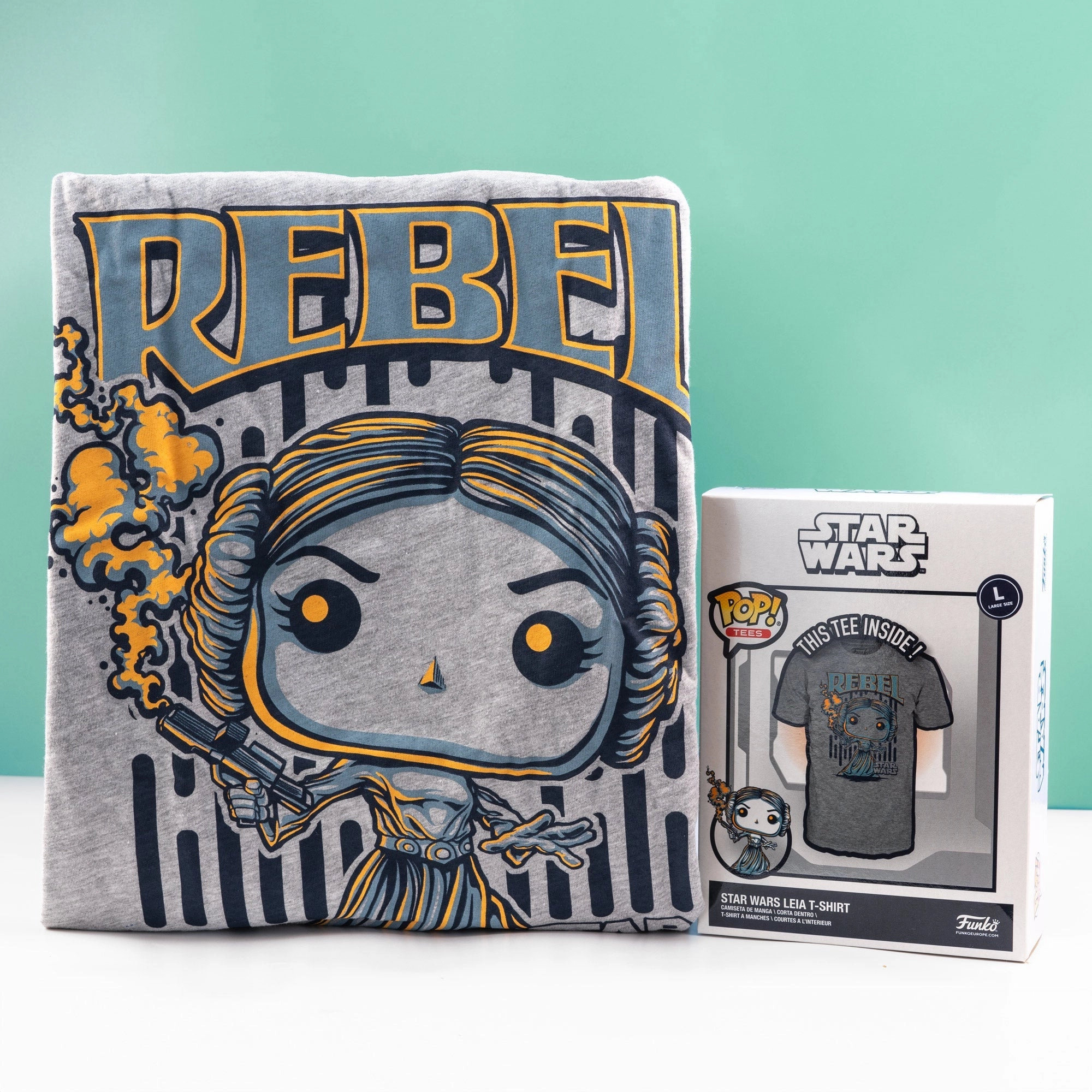 Star Wars Leia Rebel Funko Boxed Tee