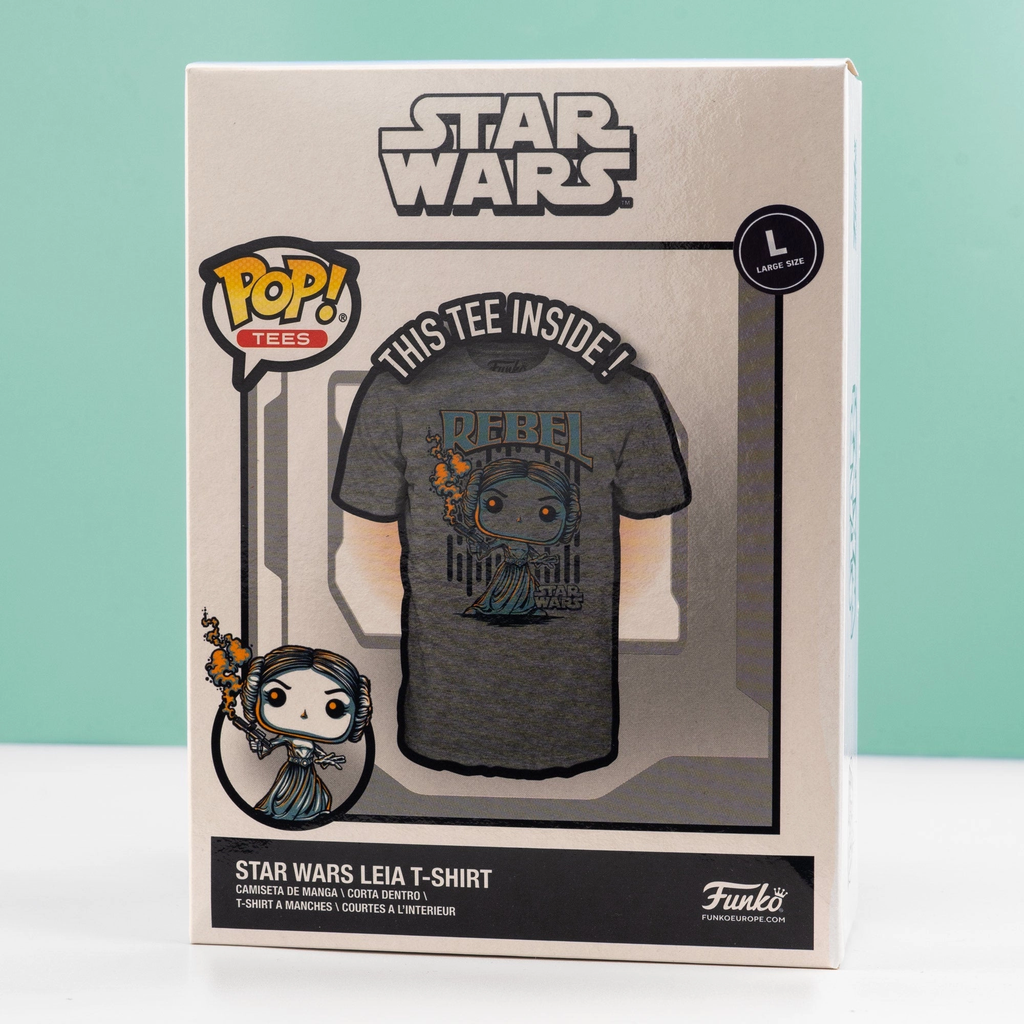 Star Wars Leia Rebel Funko Boxed Tee