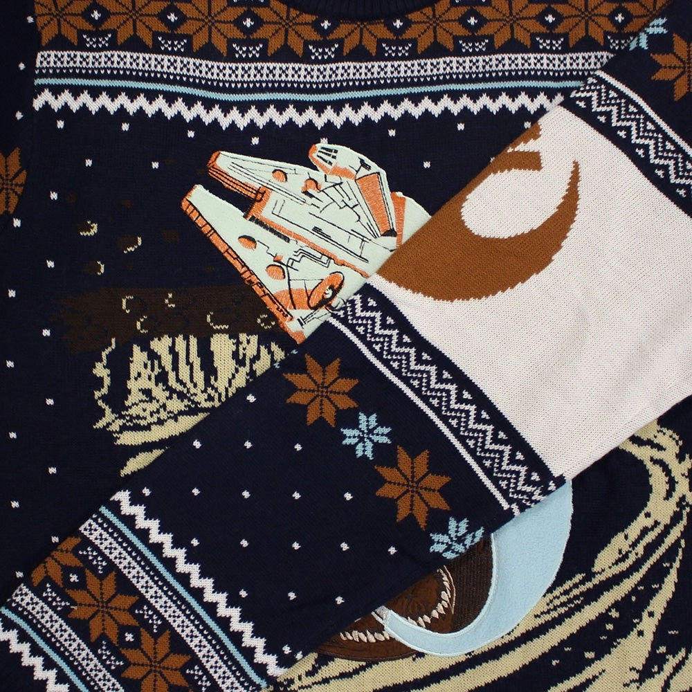 Star Wars Millennium Falcon Escape Knitted Christmas Jumper / Sweater